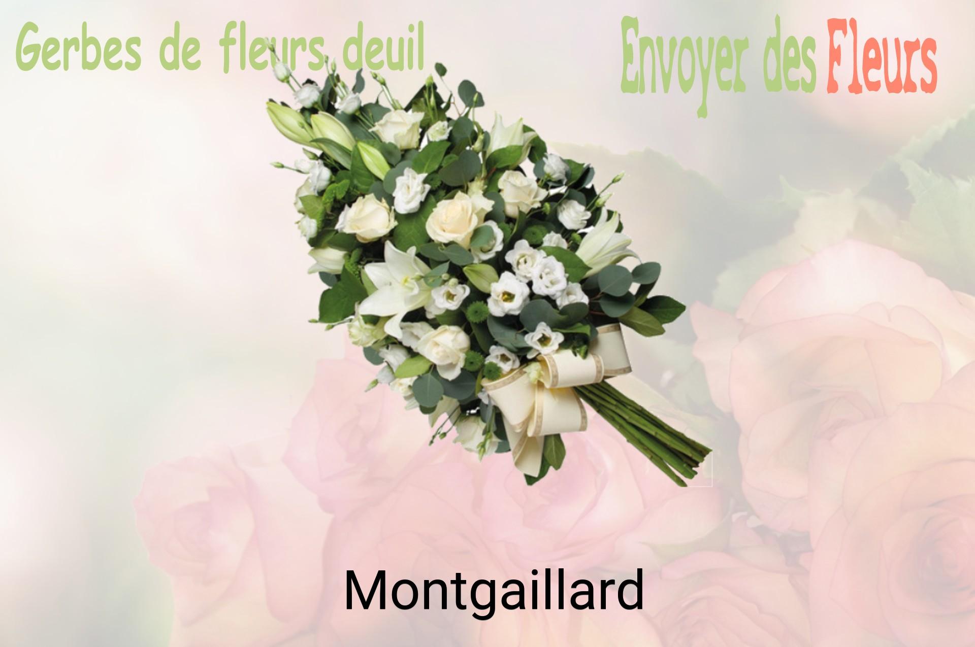 Gerbe de fleurs de deuil livrée à Montgaillard
